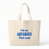 Aquarius Zodiac Sign Tote Bags