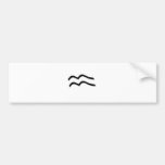 Aquarius, Zodiac Sign Bumper Sticker