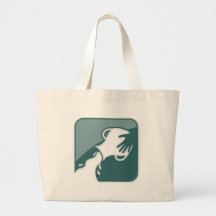 Aquarius Zodiac Sign Canvas Bags
