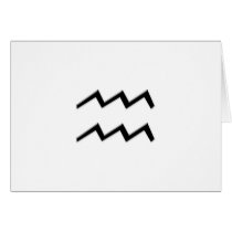 Aquarius - Zodiac Sign Greeting Card