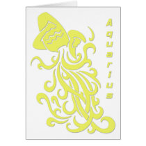Aquarius Zodiac Sign Greeting Cards
