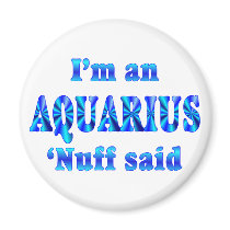 Aquarius Zodiac Sign Magnet