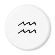 Aquarius - Zodiac Sign Fridge Magnets