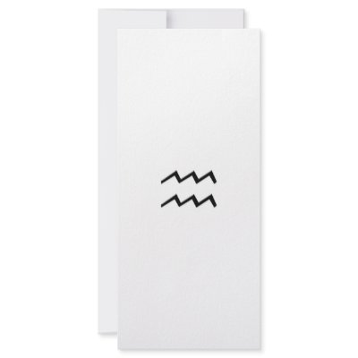Aquarius - Zodiac Sign Personalized Rack Card by oakley56fila