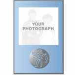 Aquarius Zodiac Star Sign Premium Silver Photo Sculpture