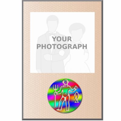 Aquarius Zodiac Star Sign Rainbow Photo Frame by zodiac_shop