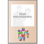 Aquarius Zodiac Star Sign Rainbow Photo Frame Acrylic Cut Out