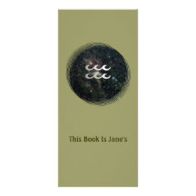 Aquarius Zodiac Star Sign Universe Bookmark Full Colour Rack Card