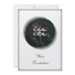 Aquarius Zodiac Star Sign Universe Party or Event Custom Invite