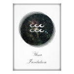 Aquarius Zodiac Star Sign Universe Party or Event Invitations