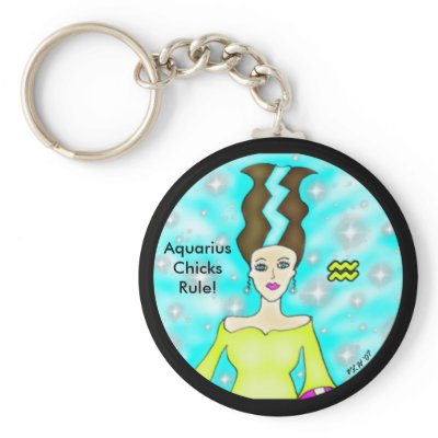 AquariusChicksRule! Keychain by Victoreeah