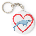 Aquatic dinosaur key chains