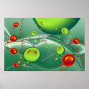 Aquatic landscape. posters