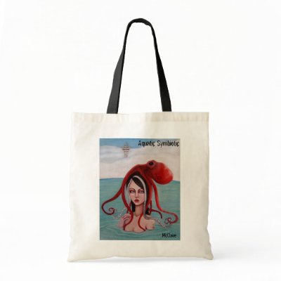 Aquatic Symbiotic Tote Bag by LaurieMcClavearts