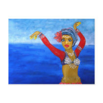 Aquatic Tribe Dancer postcards