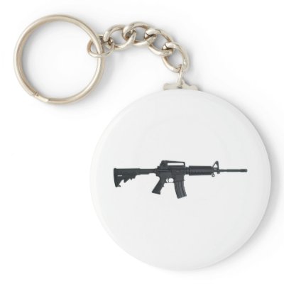 AR15 assault rifle Key Chain by SovietArsenal