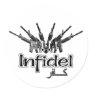 AR-15 Infidel Round Stickers