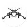 AR-15 ROUND STICKERS