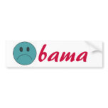 AR- Frowning Face Obama Sticker Bumper Sticker