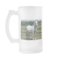Arab Horse Frosted Beer Mug