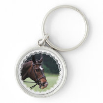Arab Horse with White on Face Keychain