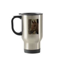 Arab Horses Stainless Travel Mug