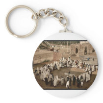 Arab juggler, Algiers, Algeria vintage Photochrom Key Chains