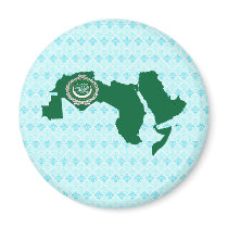 Arab League Flag Map full size Magnets