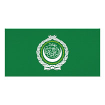 Arab League Flag Customized Photo Card