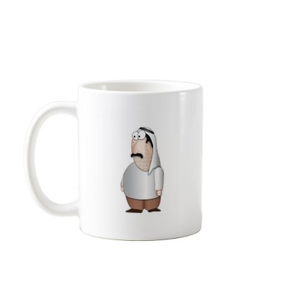 Arab man coffee mug by chromobotia