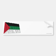 Arab Revolt Waving Flag Bumper Sticker