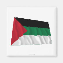 Arab Revolt Waving Flag Fridge Magnets