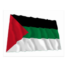 Arab Revolt Waving Flag Postcard