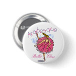 Arabesque Ballerina customizable Button