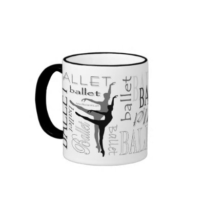 Arabesque Ballet Mug (customisable) by StudioMiyabi