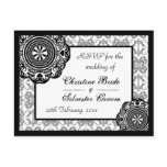 Arabesque Black Lace, RSVP postcard
