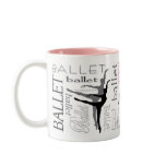 Arabesque Mug w/ Pink Accent (customisable)