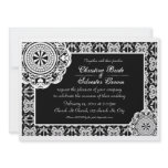 Arabesque White Lace, 5.5x7.5 wedding invite