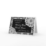 Arabesque White Lace, RSVP card