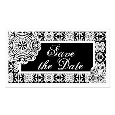 Arabesque White Lace, save the date mini by beeautifulweddings