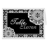 Arabesque White Lace, table setting card