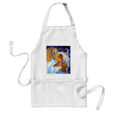 Arabian blues Apron by AnnabelleKay