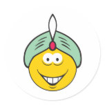 Arabian Genie Smiley Face stickers