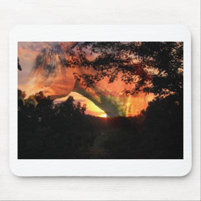 Arabian Horse against sky Mouse Pad by BowNRanch