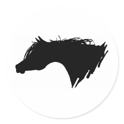 Arabian Horse Head Sticker by PaintingPony