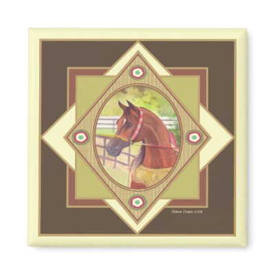 Arabian Horse Native Costume Magnet by kimd43