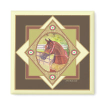 Arabian Horse Native Costume Magnet