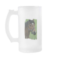 Arabian Horse Pictures Frosted Beer Mug