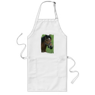 Arabian Horse Pictures Long Apron by HorseStall
