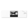 Arabian Horse Silhouette Black and White Bumper Stickers